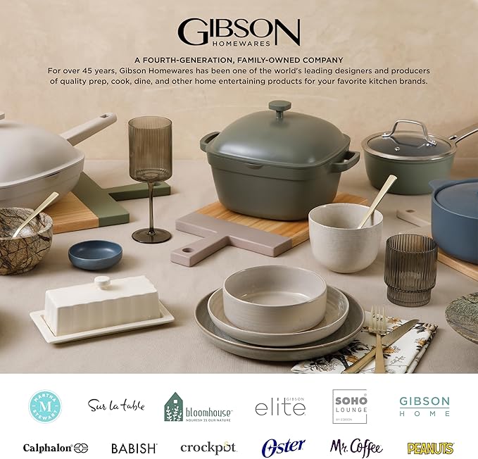 Gibson Home Fairhope 12-Piece Matte Black Melamine Dinnerware Set – Durable Lightweight Plates and Bowls, Kitchen Dining Set
