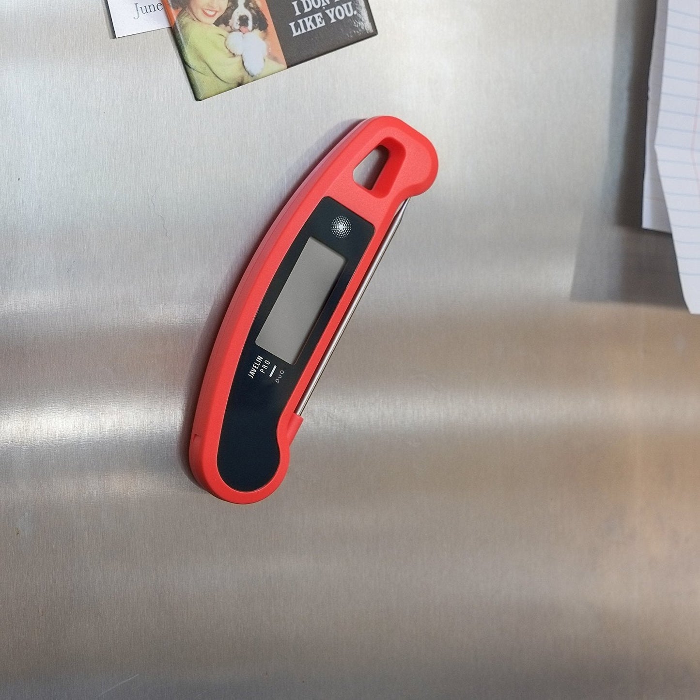 Lavatools Javelinยฎ PRO Duo Ultra-Fast 2-Second Professional Digital Instant Read Meat Thermometer for Grill and Cooking, Auto-Rotating Backlit Display, IP65 Water Resistant โ Olive