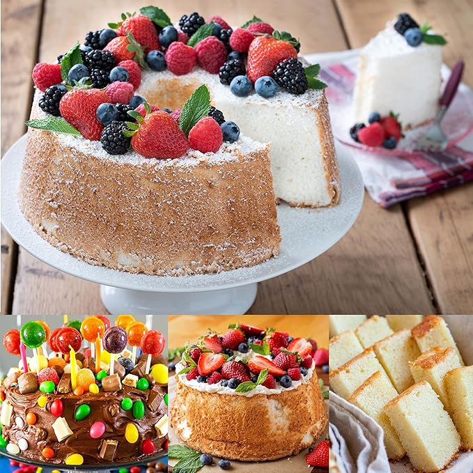 EXGOX 2 Pack 9-Inch Non-Stick Deep Aluminum Round Cake Pan With Removable Bottom For Wedding/Birthday/Christmas Cake Baking Round Cake Tin Set With Loose Base