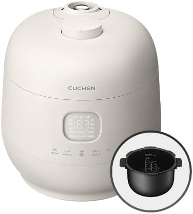 CRH-TWK0640WUS | IH Heating | Induction Heating Dual Pressure Rice Cooker | 6 Person, 1.5Quarts | 6 Cup (Uncooked) | Non-stick Coating | Stainless Cover | High/Non-Pressure | Easy Open Handle | Auto Steam Clean | Made in Korea
