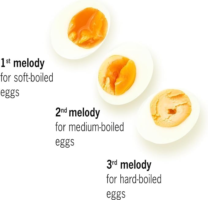 XOXO BeepEgg – Egg Timer for Boiling Eggs – Musical Egg Cooker for Soft, Medium, Hard Boiled Eggs – Food Safe – Singing Floating Egg Timer – Egg Cooker for 3 Levels of Doneness - Brainstream
