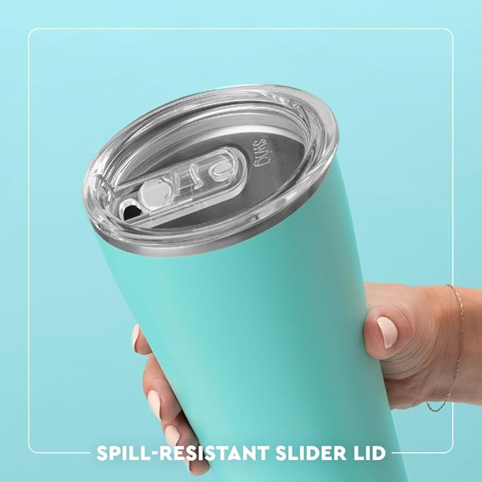 Swig Life 32oz Insulated Tumbler, Travel Coffee Tumbler with Lid, Cup Holder Friendly Travel, Stainless Steel Coffee Mug with Lid, Birthday Gifts for Women (Make a Wish)