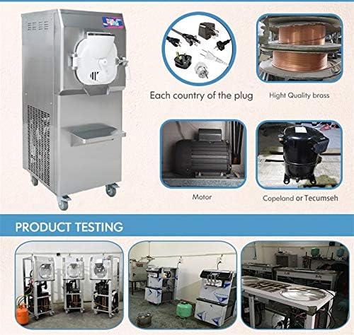 Kolice ETL Certificate Commercial Hard ice Cream Machine, Gelato Hard ice Cream Making Machine, Hard ice Cream Maker, Batch Freezer-Italy Designed Extra Strong Door, 9-11 gal per Hour