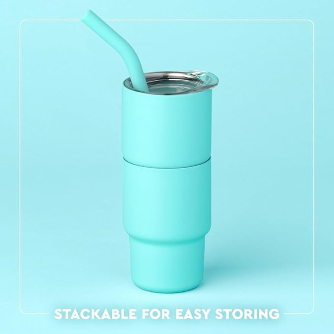 Swig Life Swig Shots Insulated Tumbler 2oz, Stainless Steel Mini Tumbler with Lid and Silicone Straw, Double Wall & Vacuum Sealed, Mini Tumblers for Shots (Strawberry Shortcake)