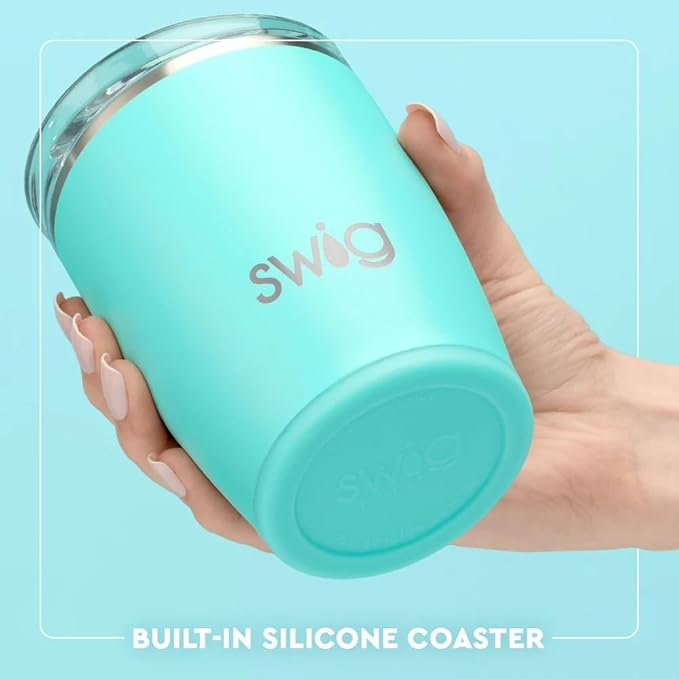 Swig Life 12oz Insulated Tumbler, Travel Coffee Tumbler with Lid, Cup Holder Friendly Travel Coffee Mug, Stainless Steel, 12 oz Reusable Insulated Coffee Mug (Saturdays in Columbia SC)
