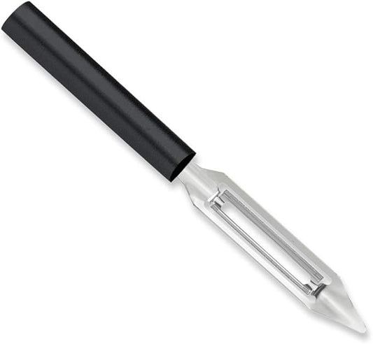 Rada Cutlery Vegetable Peeler (W232), 1.75" Stainless Steel Swiveling Blade, Black Handle, Pack of 2