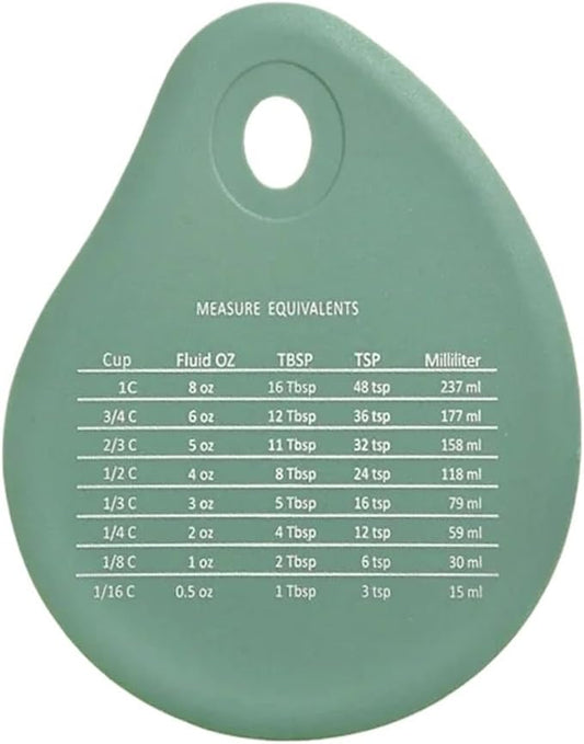 Silicone Measuring Kneading Pad Set Household Rolling Pin Dough Large Thick Non-slip Non-stick Bottom Baking Tool(Scraper green)