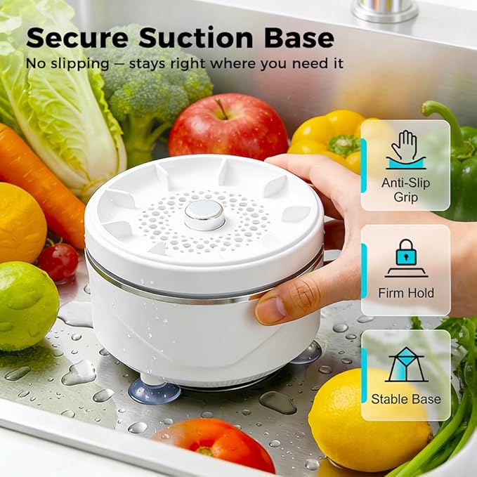 Fruit and Vegetable Washing Machine, 2026 New Fruit Cleaner Device, Effortless Vortex Fruit and Vegetable Purifier Clean Produce with Titanium Electrolysis Purification for Kitchen Home (2)