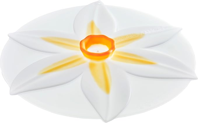 Charles Viancin Silicone Lids - Daffodil Silicone Bowl Covers/Airtight Pan Lid (6 Inch)