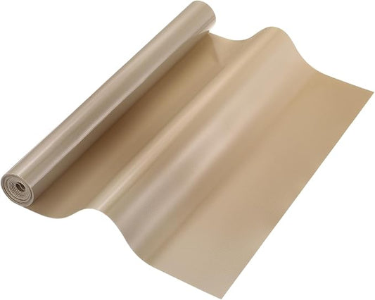 uxcell 11.8IN x 5.9FT Silicone Baking Mat Rolls, Heat Resistant Baking Mats, Non-Stick Pastry Mats, Non-Slip Countertop Mats, Refrigerator Liners Beige