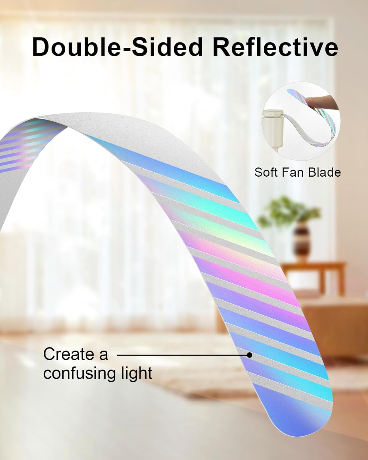 4 Pack Food Table Fan, 2000mAh USB Powered Rechargeable Food Fan, Portable Fan with Flexible Goose-Neck and Soft Blades for BBQ, Patio, Party (Beige)