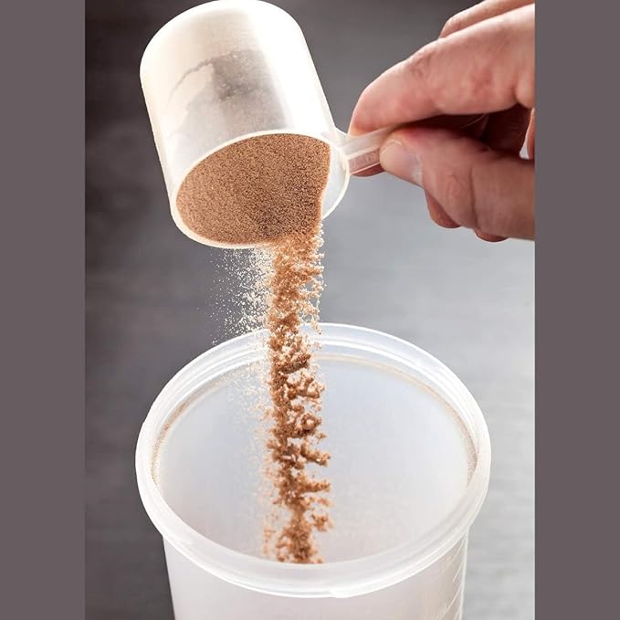 Plastic Measuring Scoop, (39 cc | 2.63 tbsp | 1.32 fl oz. | 39 mL) Long Handle Spoons for Powders, Granules, Coffee, Pet Food, Baking Supplies, Protein and Other Dry Goods, BPA Free (Set of 3)