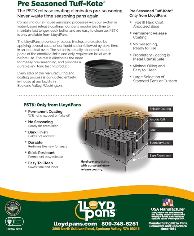 Lloyd Pans Chicago Style Pizza Pan 14 Inch by 2.25 Inch - PSTK
