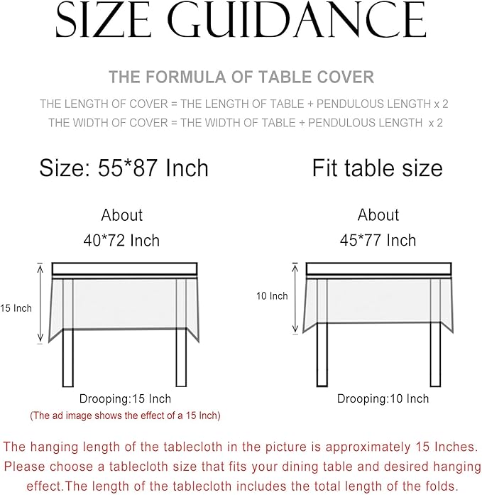 patdrea Designer French Vintage Rectangular Tablecloth,Yellow Floral Pattern Anti-Wrinkle Table Cloth,Dacorative Cover for Kitchen Dining Parties,Christmas,Thanksgiving,55"x87"-Cornflowers