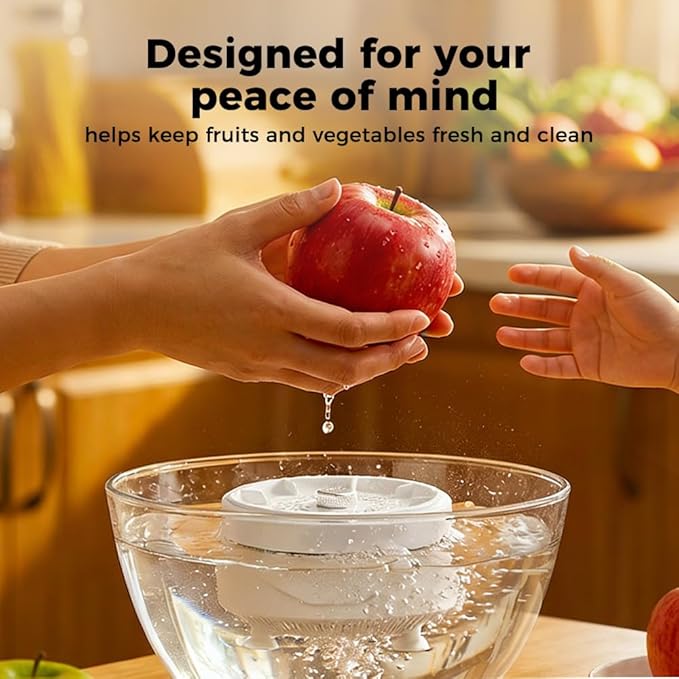 Auiepet Fruit and Vegetable Washing Machine, 2026 New Fruit Cleaner Device with Titanium Electrolysis Purification, Waterproof Fruit and Vegetable Purifier Clean Produce for Home Kitchen (2)