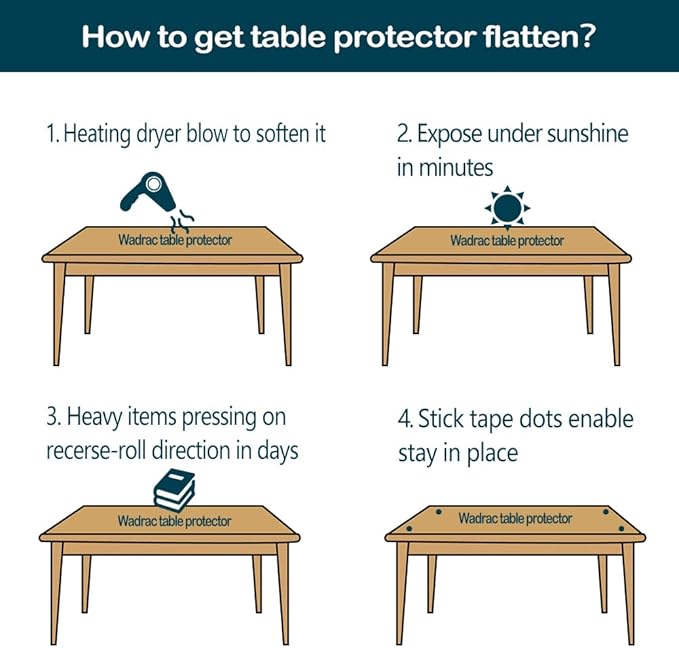 Square 28x28 inch 2 Sets Multisize 1.5mm Thick Clear PVC Table Cover Protector Customed Wooden Furniture Screen Protection Waterproof Crystal Plastic Square Tabletop Protective Pad for End Side Table