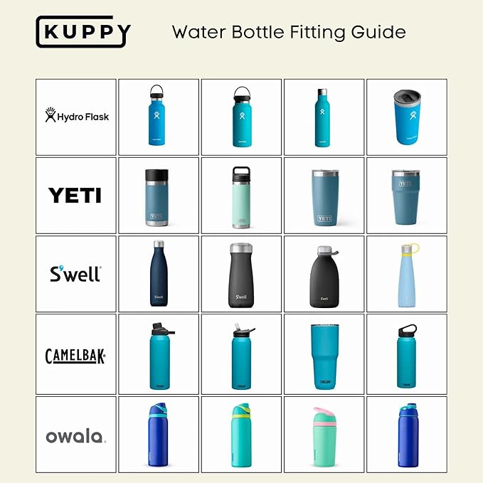 Kuppy Silicone Water Bottle Drying Rack - Fast-Dry Bottle Dryer for 20-64oz Cups - Reusable Food Storage Bag Drying Rack - Compatible with Stanley, Owala, Stasher (Green, 4-Pack)