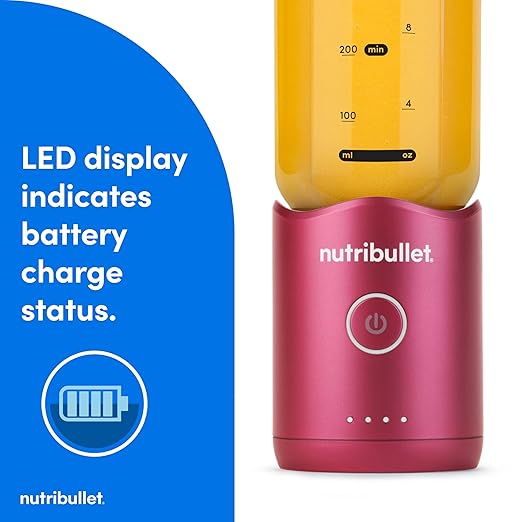 nutribullet Flex portable blender NBPB50200WC, Ruby Red
