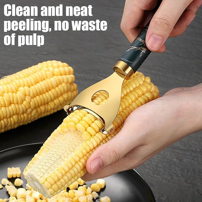 Cobb Gobbler corn peeler, 2025 New Cobb Gobbler Corn Peeler，Cobb Gobbler grain thresher, labor-saving and fast Cobb Gobbler labor-saving corn peeler, corn cob peeling tool (Silver(1Pcs))