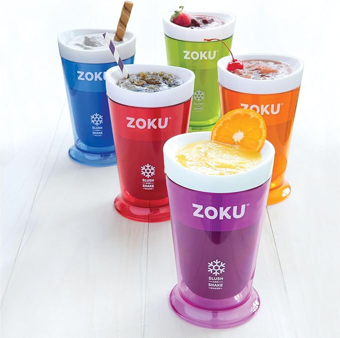 ZOKU Original Slush and Shake Maker, Slushy Cup for Quick Frozen Homemade Single-Serving Slushies, Fruit Smoothies, and Milkshakes in Minutes, BPA-free, Shark