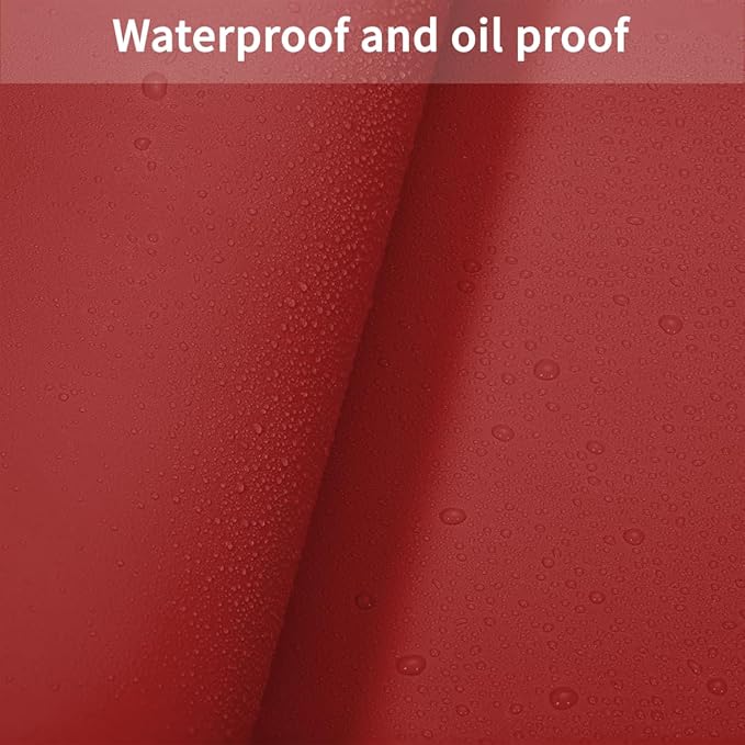 Table Protector Pad for Dining Room Table - Can Be Used On Both Sides Waterproof and Easy to Clean Good Flatness Used for Dining Table(Black+Wine Red 46x96)
