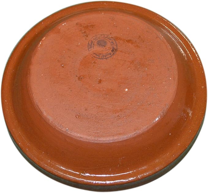 Treasures Of Morocco Moroccan Cooking Tagine 12 inches Brown Clay Round Handmade Safe Traditional
