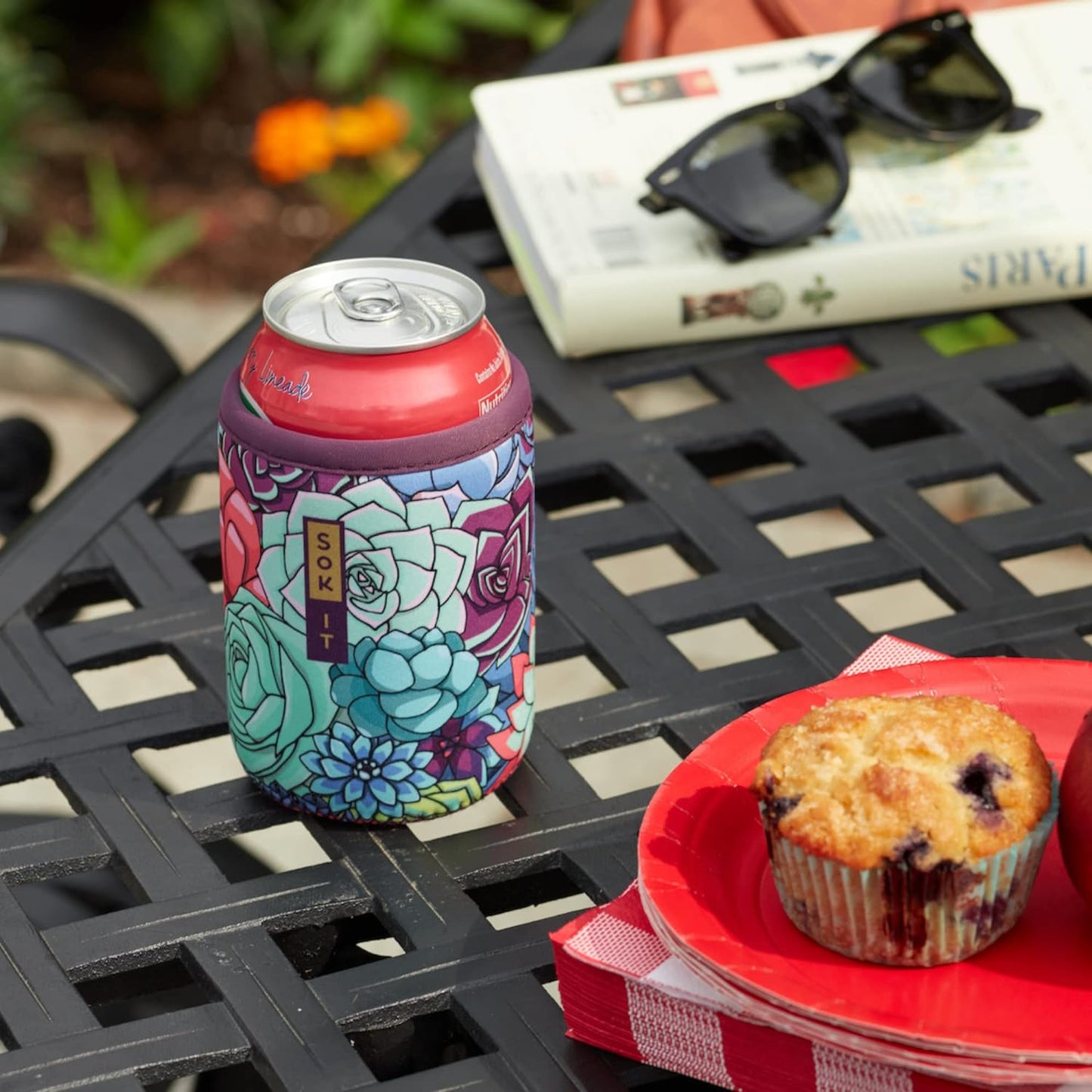 Sok It CanSok Sleeve for Beer & Soda Insulated Neoprene Cover (Peel the Love, 12oz Can Sleeve)