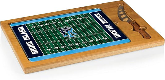 PICNIC TIME NCAA Icon Glass Top Cutting Board & Knife Set, Cheese Boards Charcuterie Boards, Serving Platter, (Parawood & Bamboo)