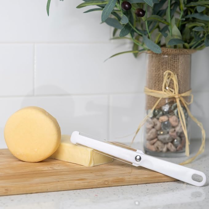 Fox Run Cheese Slicer Stainless Steel, Dual-Sided Thick and Thin Cheese Slicer