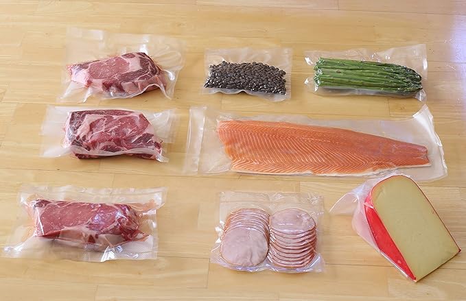 Simple Houseware Vacuum Sealer Bags 11'' x 50' Sous Vide Roll, 2-Pack