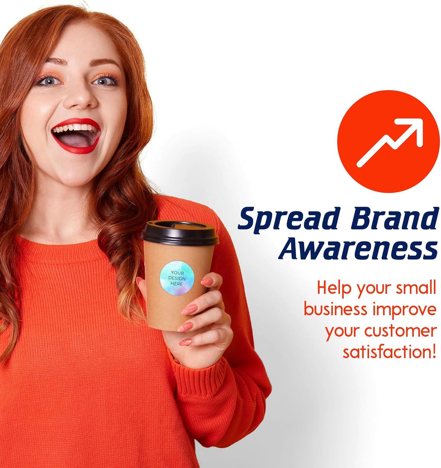 100 Custom Vinyl Stickers - Upload Your own Image, Text, Design, Logo - Personalized Logo Labels for Handmade, Packaging, Bottle, Jars, Candle, Brand Stickers (Sky Blue, 1x1)