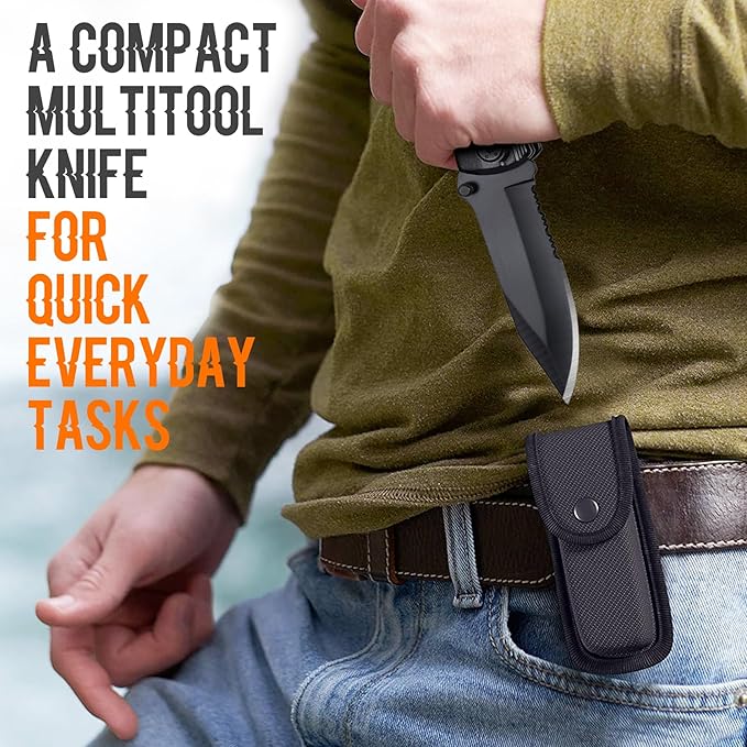 Gifts for Dad, Multitool Knife BEST DAD EVER for Camping, Fathers Day Christmas Unique Gifts for Dad, Dads Birthday Gift from Daughter Son, Christmas Ideal Presents for Dads, Gadget Present for Father