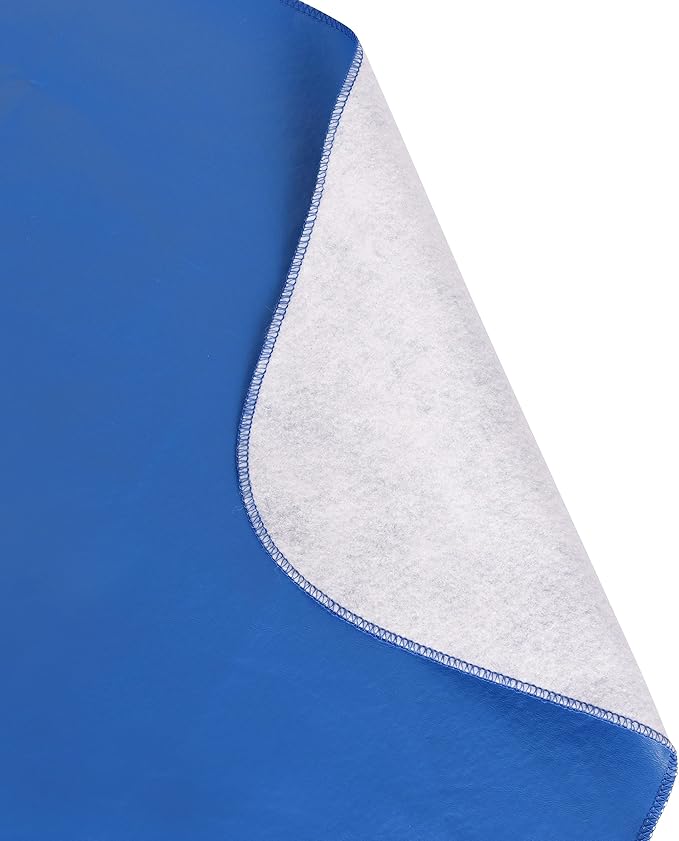 Yourtablecloth Heavy Duty Vinyl Rectangle or Square Tablecloth – 6 Gauge Heavy Duty Tablecloth – Flannel Backed – Wipeable Tablecloth with Vivid Colors & Many Sizes 52 x 52 Royal Blue