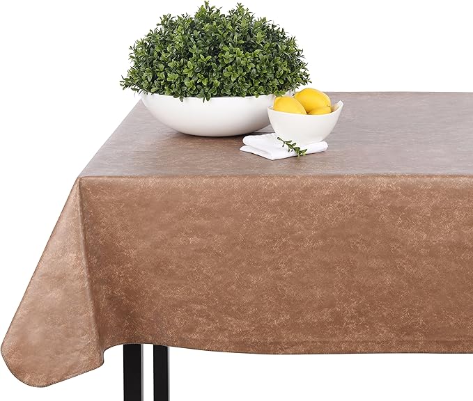 Yourtablecloth Heavy Duty Vinyl Rectangle or Square Tablecloth – 6 Gauge Heavy Duty Tablecloth – Flannel Backed – Wipeable Tablecloth with Vivid Colors & Many Sizes 52 x 52 Hunter Green