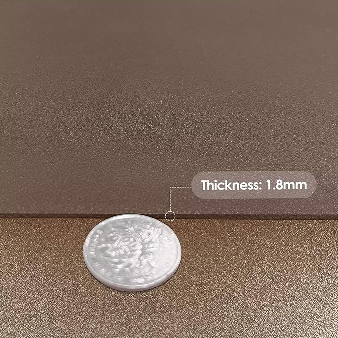 Dresser Top Protector - Can Be Used On Both Sides Waterproof and Easy to Clean Good Flatness Used for Dresser Table(Mud Color+Champagne Gold 10x42)